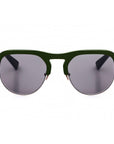 HADID - "NOMAD" Sunglasses in Olive and Silver