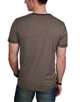 Prospective Flow - "OTARU" Henley Tee in Heather Olive