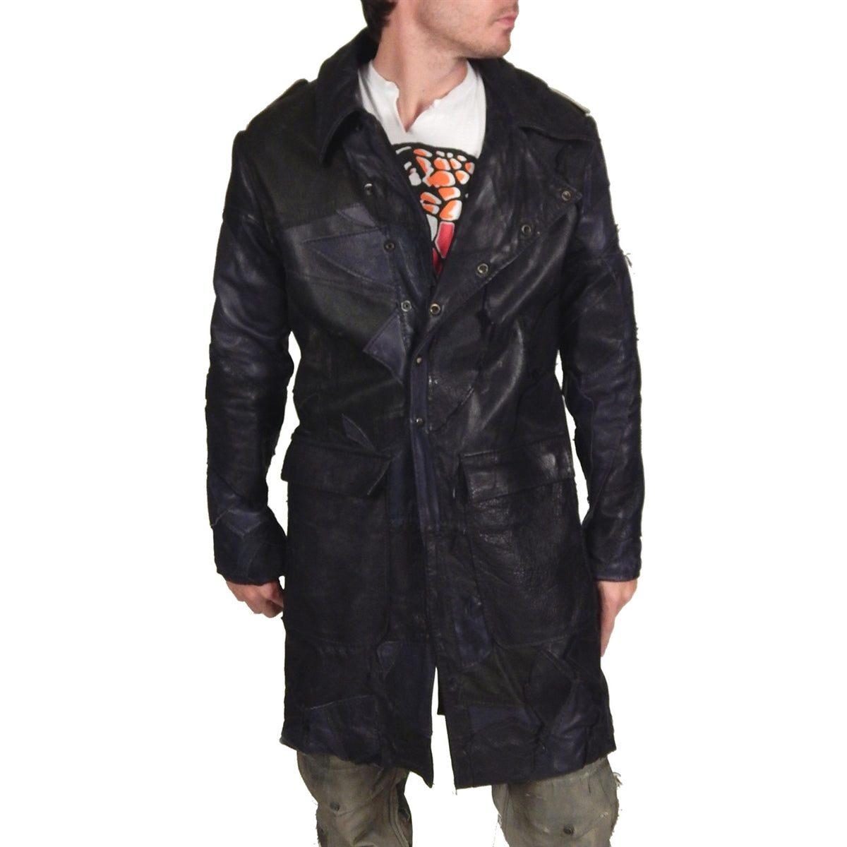 Men&#39;s JUNKER DESIGNS - &quot;SCORPIO&quot; Custom Lambskin 3/4 Trench Jacket