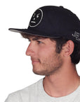 J. Ransom Collection - "SERIOUS SNOWMAN" Flat Billed Hat in Black on Black