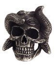 JUNKER DESIGNS - "TENTACLE SKULL" Ring in Pewter