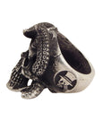 JUNKER DESIGNS - "TENTACLE SKULL" Ring in Pewter