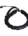 KING BABY - "WRAPPED" Black Leather Bracelet