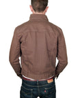 Men's PROSPECTIVE FLOW - "LAWRENCE" Denim Jacket in Olive Brown
