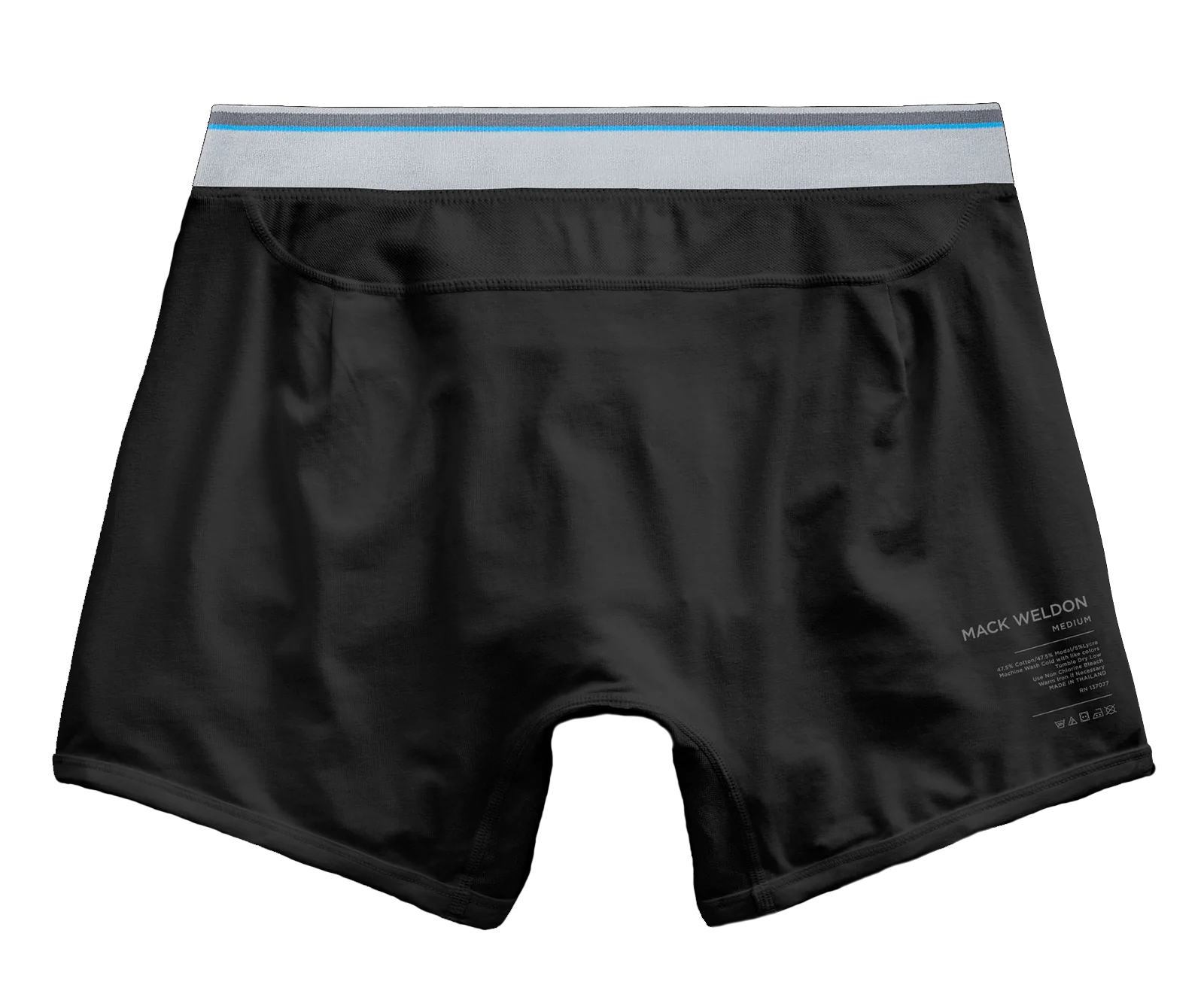 Mack Weldon - "18-Hour Jersey" Boxer Brief in True Black