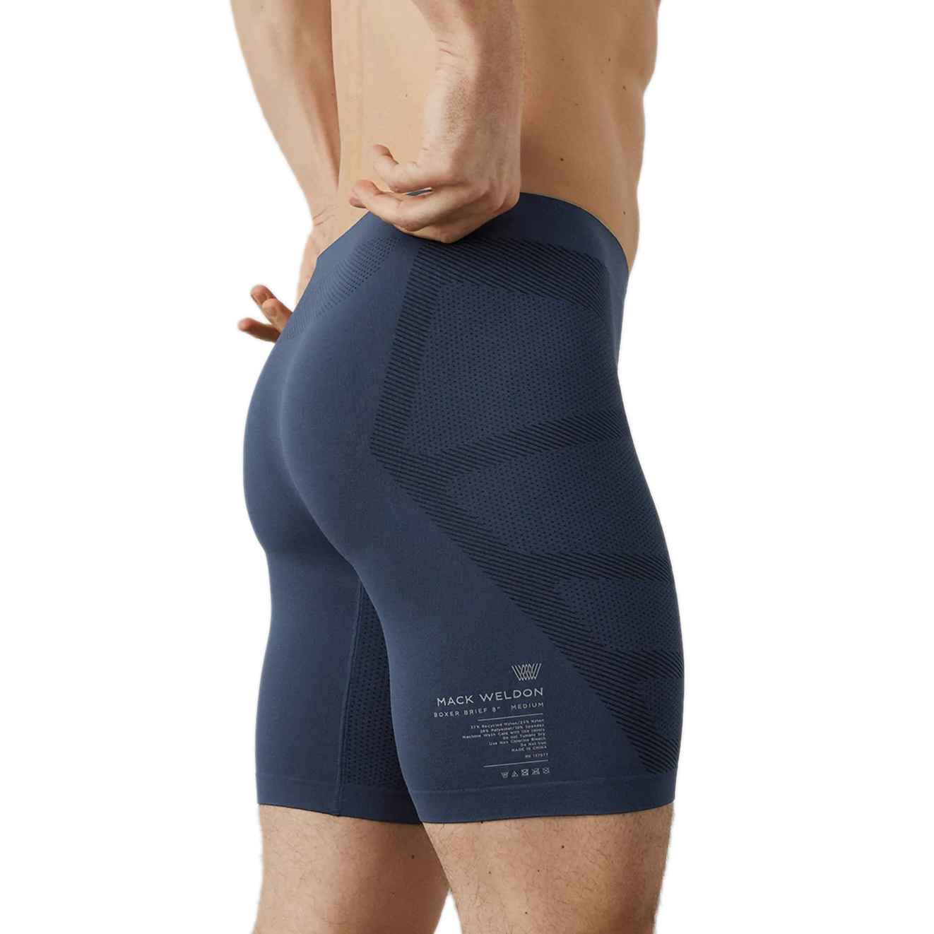 Mack Weldon - "STEALTH" 8" Boxer Brief in Asphalt