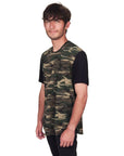 Men's Marcelo Pequeno - "FORT IRWIN" Short Sleeve Crew Neck in Camouflage