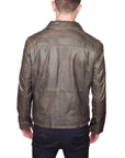 Missani Le Collezioni - "PICCOLI" Leather Jacket in Olive