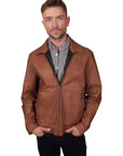 Missani Le Collezioni - "DUO" Reversible Leather Jacket in Brown and Black
