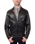 Missani Le Collezioni - "DUO" Reversible Leather Jacket in Brown and Black