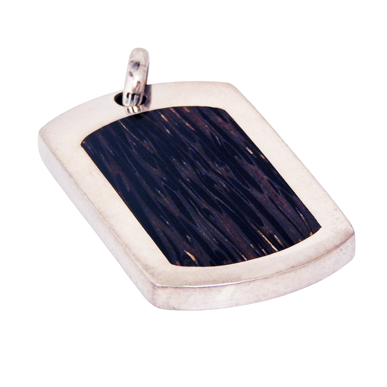 MARCOS - &quot;DOGTAG with INLAID BOX ELDERWOOD&quot; - Large