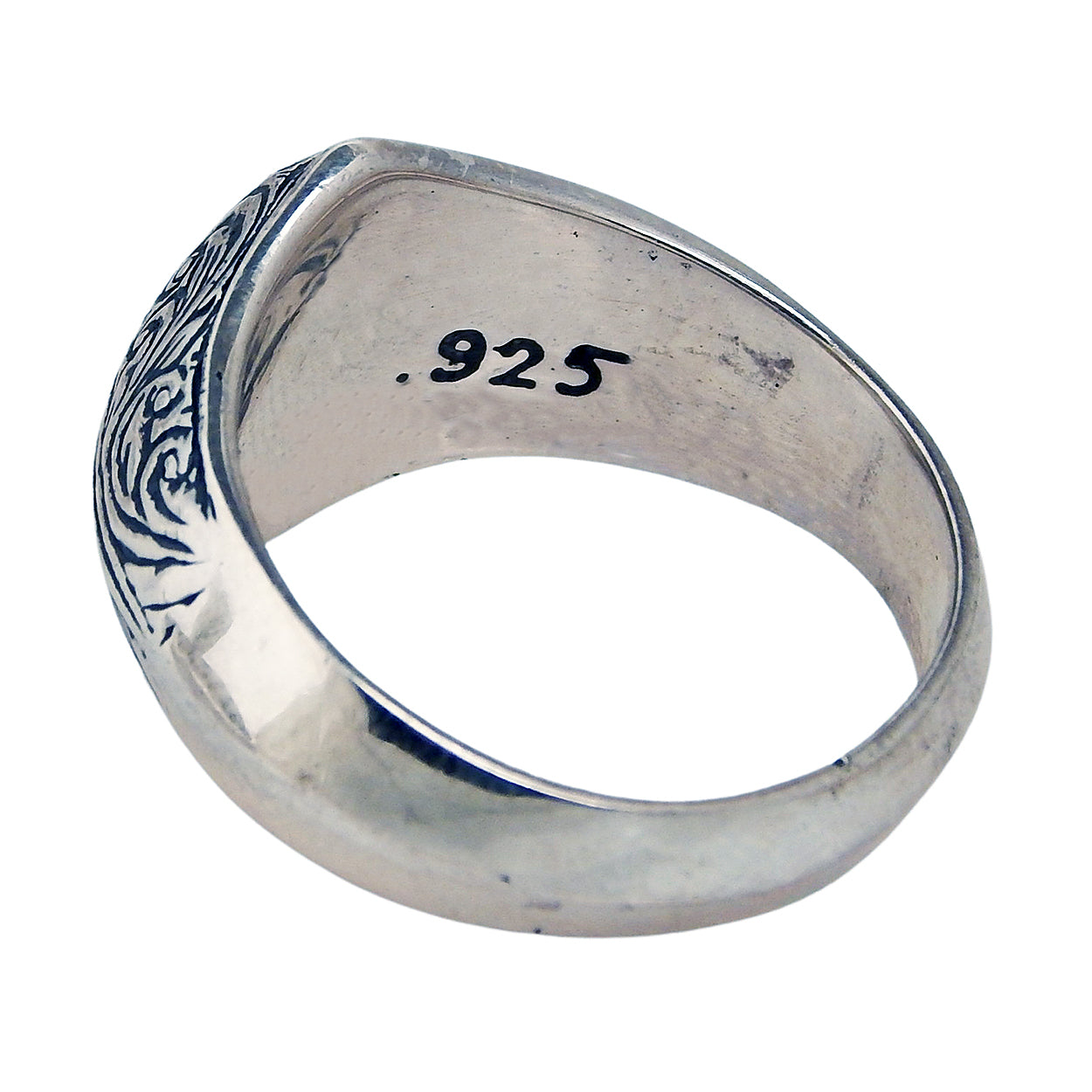 MARCOS - &quot;PYRAMID&quot; Inscribed Sterling Silver Ring