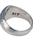 MARCOS - "PYRAMID" Inscribed Sterling Silver Ring