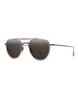 Mr. Leight - "ROKU II S" Limited Edition in Titanium Pewter - Black Mirrored Lenses