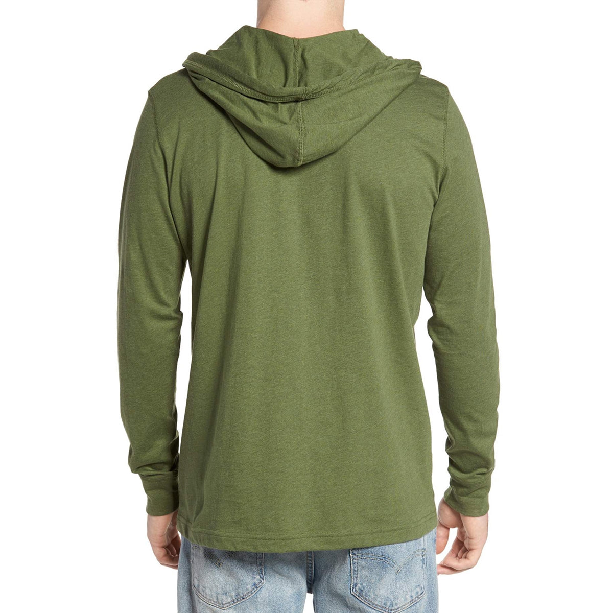 Men's PSYCHO BUNNY - "DELANO" Placket Hoodie in Clover