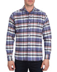 Men's PSYCHO BUNNY - "FLANNEL SHIRT" in FIG