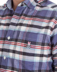 Men's PSYCHO BUNNY - "FLANNEL SHIRT" in FIG