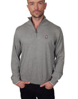 PSYCHO BUNNY - "1/4 ZIP Sweater" in Grey