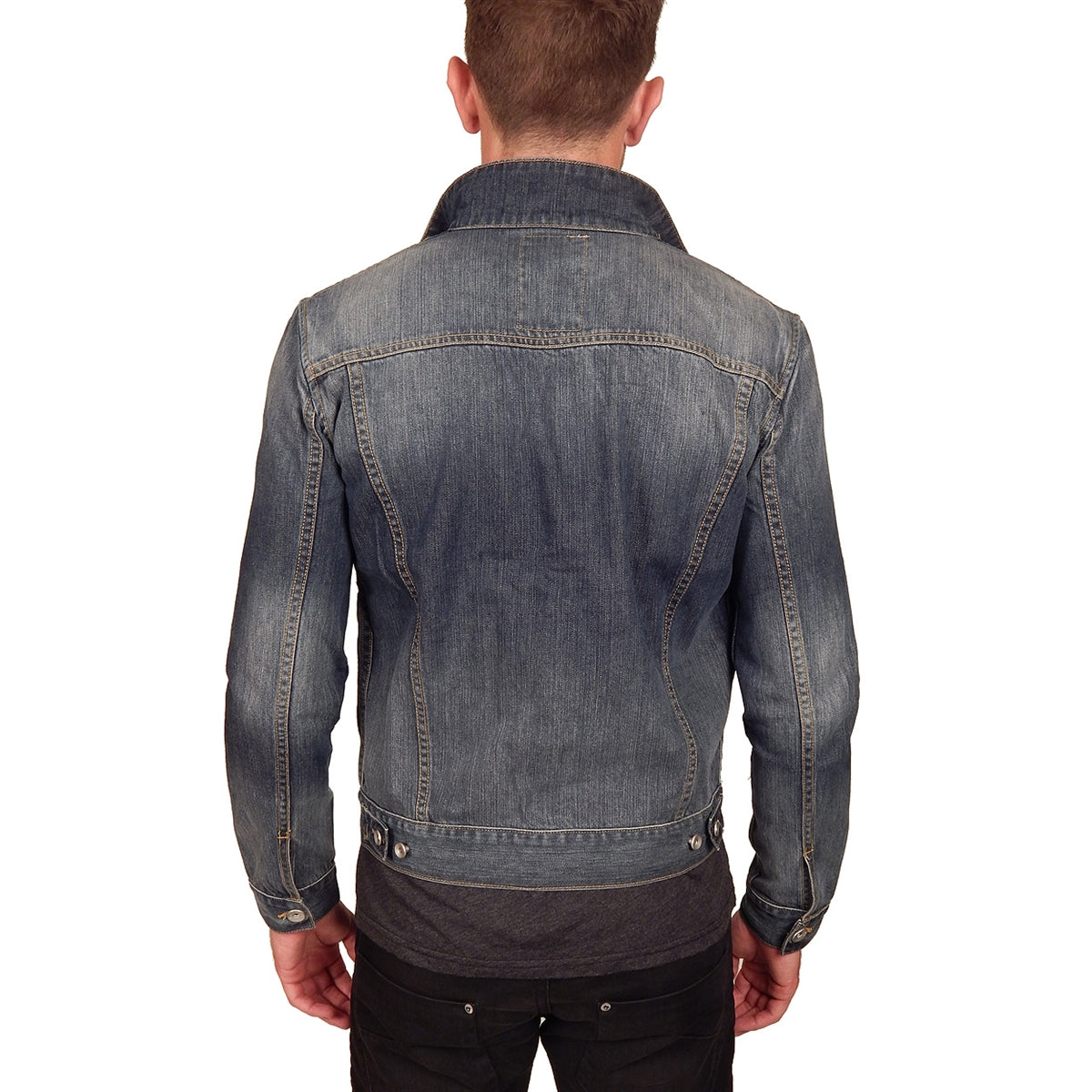 Men&#39;s PROSPECTIVE FLOW - &quot;KURUME&quot; Denim Jacket in Vintage Indigo