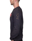 RELIGION - "ENGLAND" Embroidered Sweatshirt in Washed Black