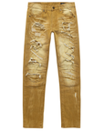 Smoke Rise - "ELLIOTT" Heavy Rip & Repair Jeans in Timber