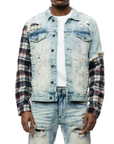 Smoke Rise - "ROTH" Denim and Flannel Jacket