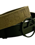 VESTRUM - "POZZALLO" Belt in Army Green and Matte Black
