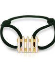 Coco & Om - "ENGLISH COTTAGE FENCE" Bracelet with Enamel Inlay
