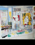 DAMIAN ELWES - "Number 102" - Hand Painted Jeans by Damian Elwes