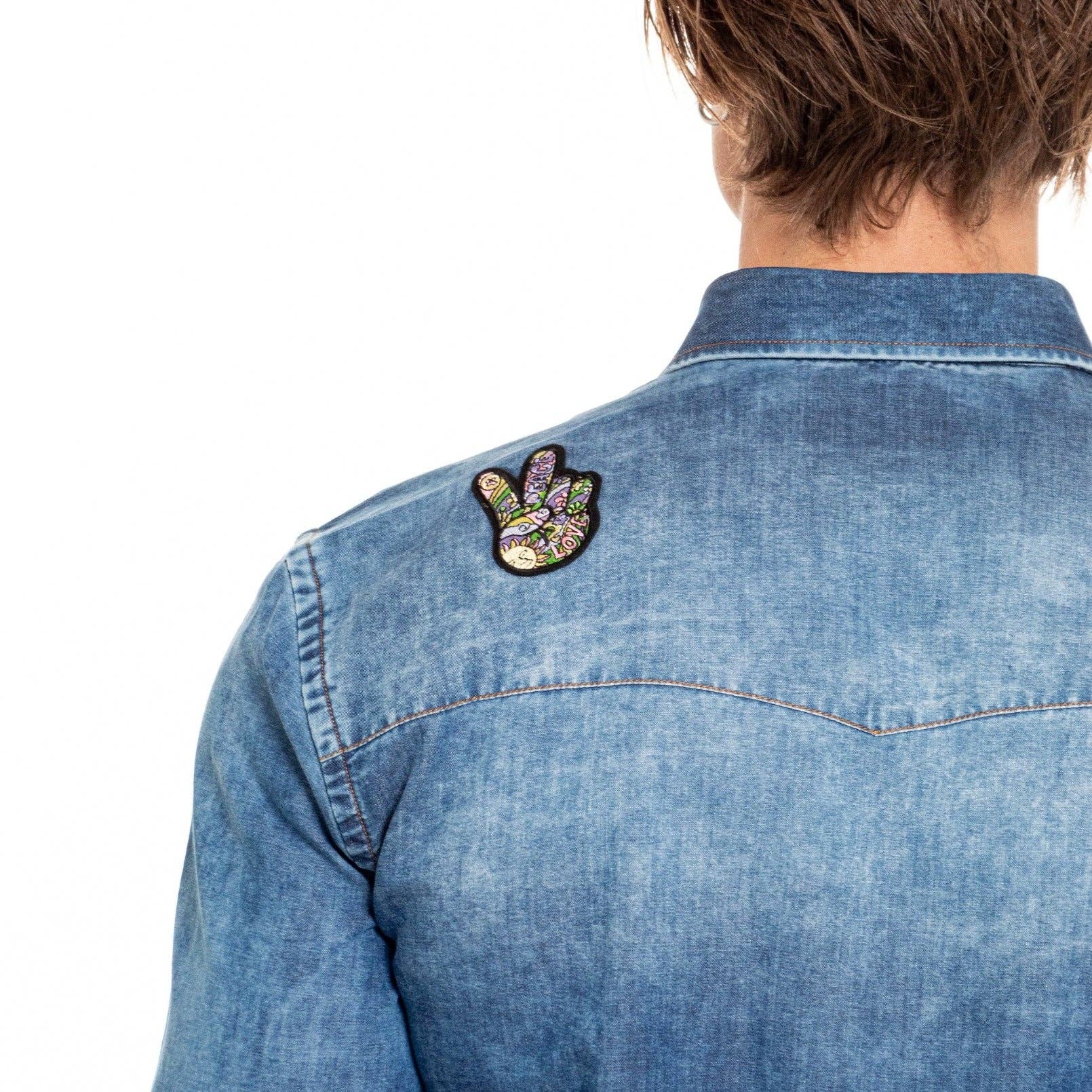 EIGHT X - "HAPPY DAYS" Special Edition Patched Denim Shirt