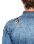 EIGHT X - "HAPPY DAYS" Special Edition Patched Denim Shirt