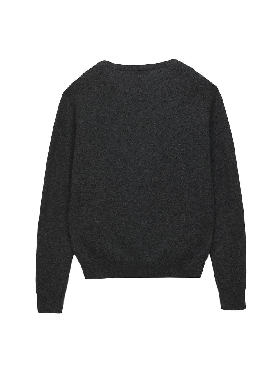 PURE CASHMERE NYC - "V Neck Cardigan" in Graphite