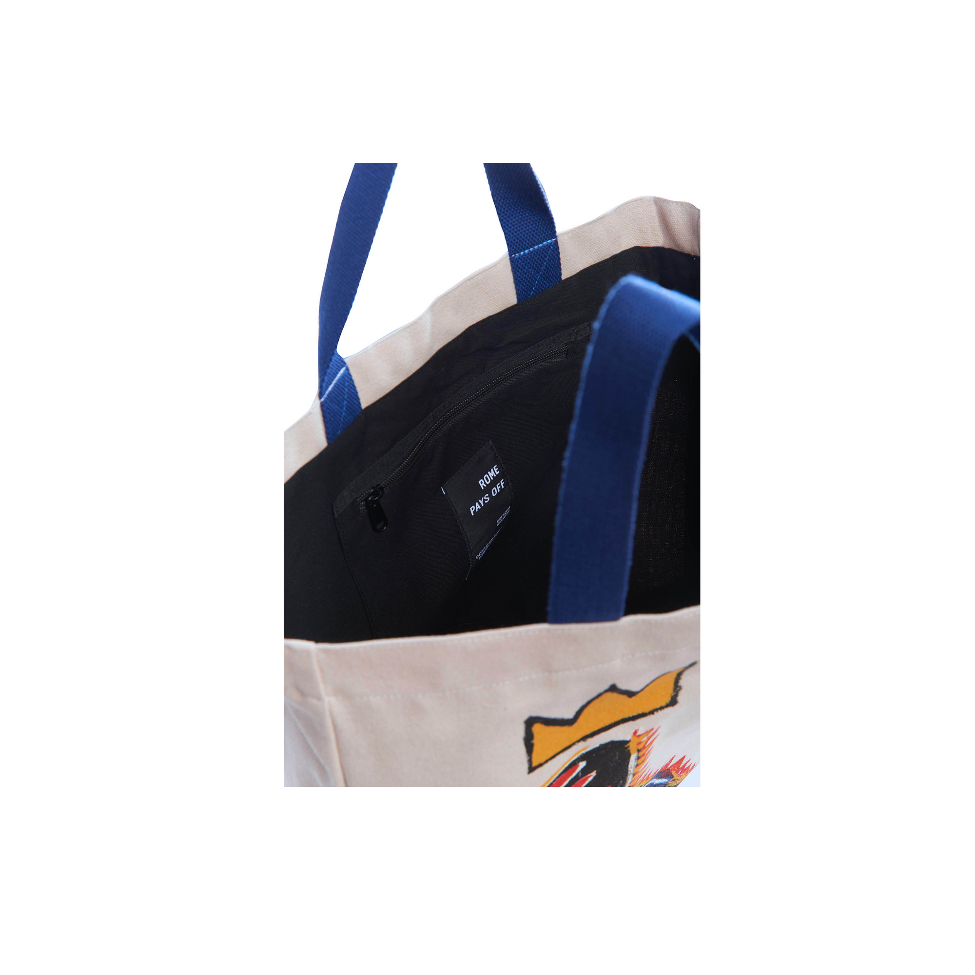 ROME PAYS OFF - Jean-Michel Basquiat "Pez Dispenser" Crossbody Tote