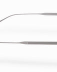 AKONI - "JURA" Sunglasses in Silver and Crystal Grey with Dusty Blue Lenses