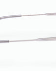 AKONI - "SPITZER" - with Brushed Shiny Palladium Frames and Deep Emerald Green Lenses
