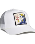 backerton X Sticks & Stones - "ROCK n ROLL" Stanley Trucker Hat in White
