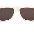 Christian Louboutin - "LOUBISHARK" Sunglasses in White and Red - LB0016 57mm