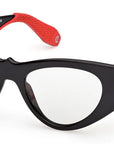 Christian Louboutin - "LOUBISHARK CAT EYE FRAME" Sunglasses in Black and Red - LB0018-01A