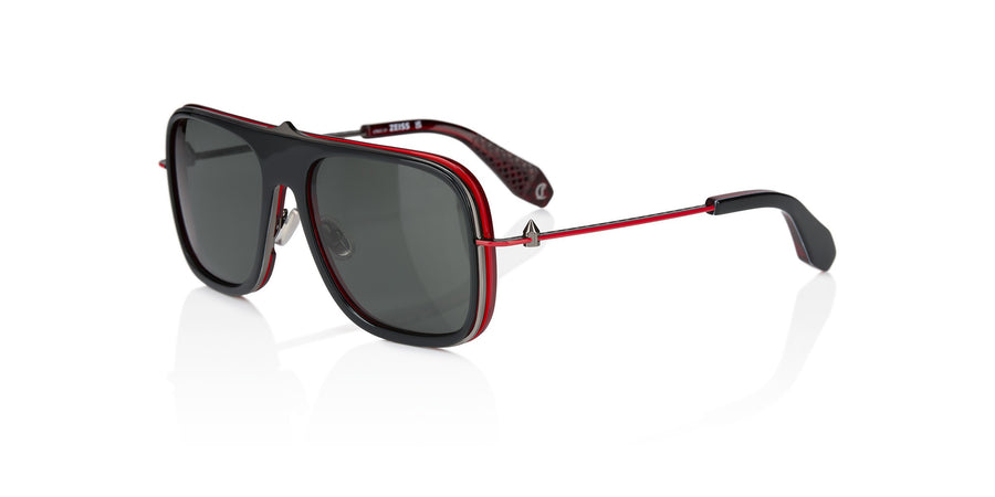 Christian Louboutin – Greggo in Shiny Black and Red - Lb0013 05B