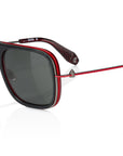 Christian Louboutin - "GREGGO" in Shiny Black and Red - LB0013