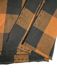 C’N’C Costume National - “CAMPO” Black & Orange Checked Scarf