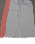 C’N’C Costume National - “STRIATO” Grey and Red Foulard Scarf