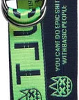 CULT of INDIVIDUALITY - "CULT" Canvas Long Belt in Blue Heaven