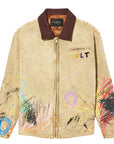 CULT OF INDIVIDUALITY - "SCRIBBLE" Canvas Jacket in Beige