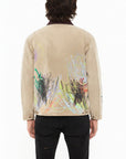 CULT OF INDIVIDUALITY - "SCRIBBLE" Canvas Jacket in Beige