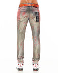 CULT OF INDIVIDUALITY - "ROCKER SLIM" Jean in Garnet Wash