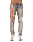 CULT OF INDIVIDUALITY - "ROCKER SLIM" Jean in Garnet Wash