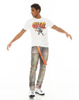CULT OF INDIVIDUALITY - "ROCKER SLIM" Jean in Garnet Wash