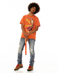 CULT OF INDIVIDUALITY - "SEX PISTOLS - FU*K FOREVER" T-Shirt in Orange