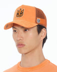 CULT of INDIVIDUALITY - "CULT LOGO" Trucker Hat in Orange